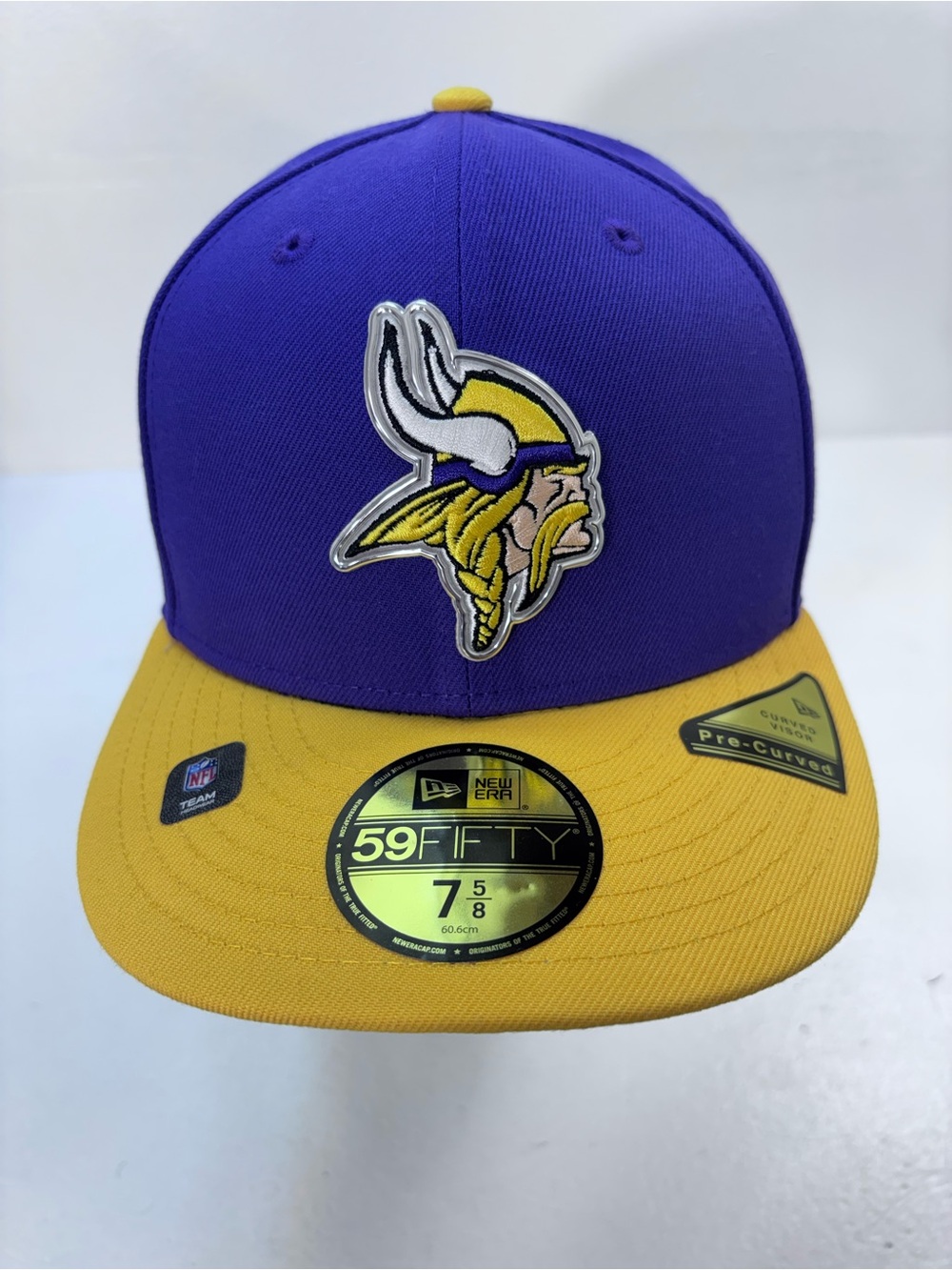 9fifty Purple and Gold Viking Logo Fitted Cap